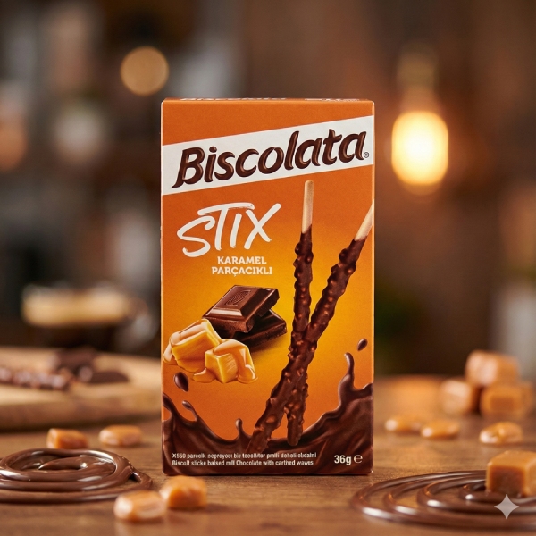 Biscolata Karamel Parçacıklı
